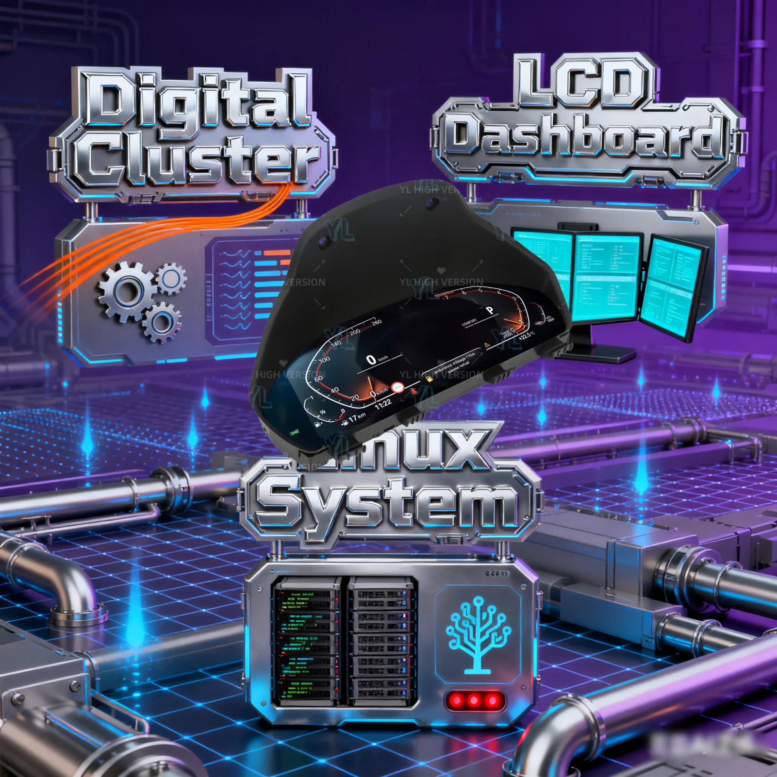 

YNAFU NEW For BMW 1 Series 2 Series X1/X2 F20/F52/F22/F45/F48/F49/F39 2013-2024 Digital Cluster LCD Dashboard Instrument Unit