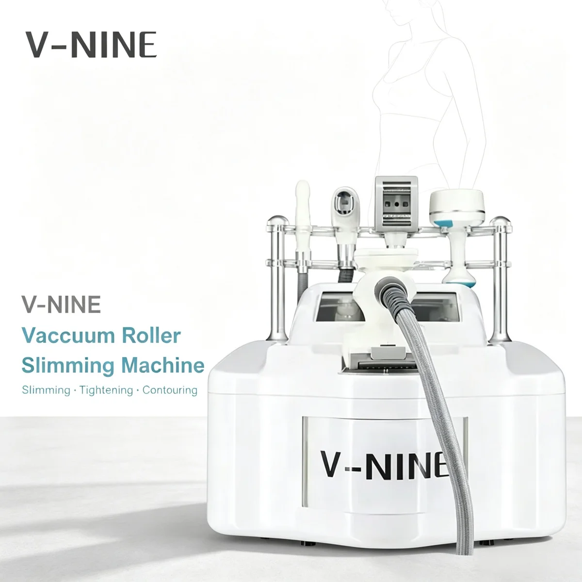 V9 Vela Portable Skin Care Machine Equipped With 80K Cavitation Vacuum Roller Massage Design Mild Full Body Surface Conditioning