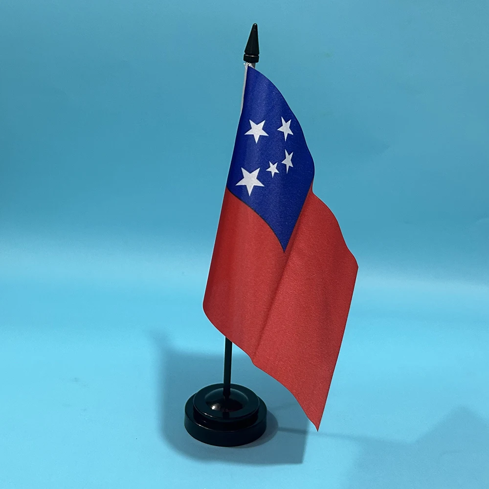 Bandera SKY Samoa de escritorio nacional 14x21cm - imagen 3