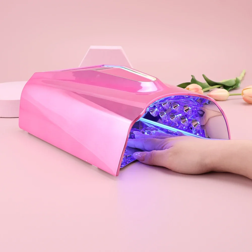 2024 Lámpara de uñas inalámbrica avanzada de 128W, secador de uñas LED UV inalámbrico, luz de curado de esmalte de Gel recargable en stock