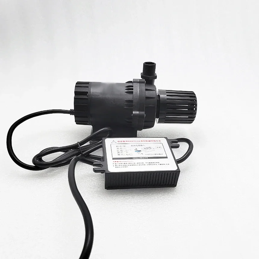 Outdoor DC12V 24V Elektromotor kleine Mini Tauch DMX Teich Wasserbrunnenpumpe mit LED-Leuchten