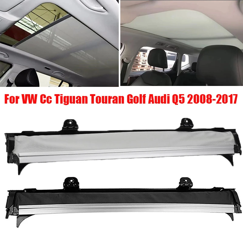

Car Skylight Shutter Sunroof Sunshade Curtain Sunshade Assembly Sunroof Visor Fit for VW Cc Tiguan Touran Golf Audi Q5 2008-2017