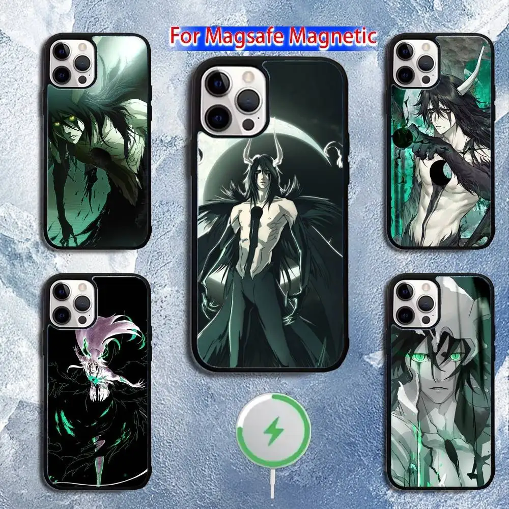 

Anime U-Ulquiorra Cifer Phone Case For iPhone 16,15,14,13,12,11,Pro,Max,Plus,Mini,Magsafe,Magnetic Wireless Charging Case