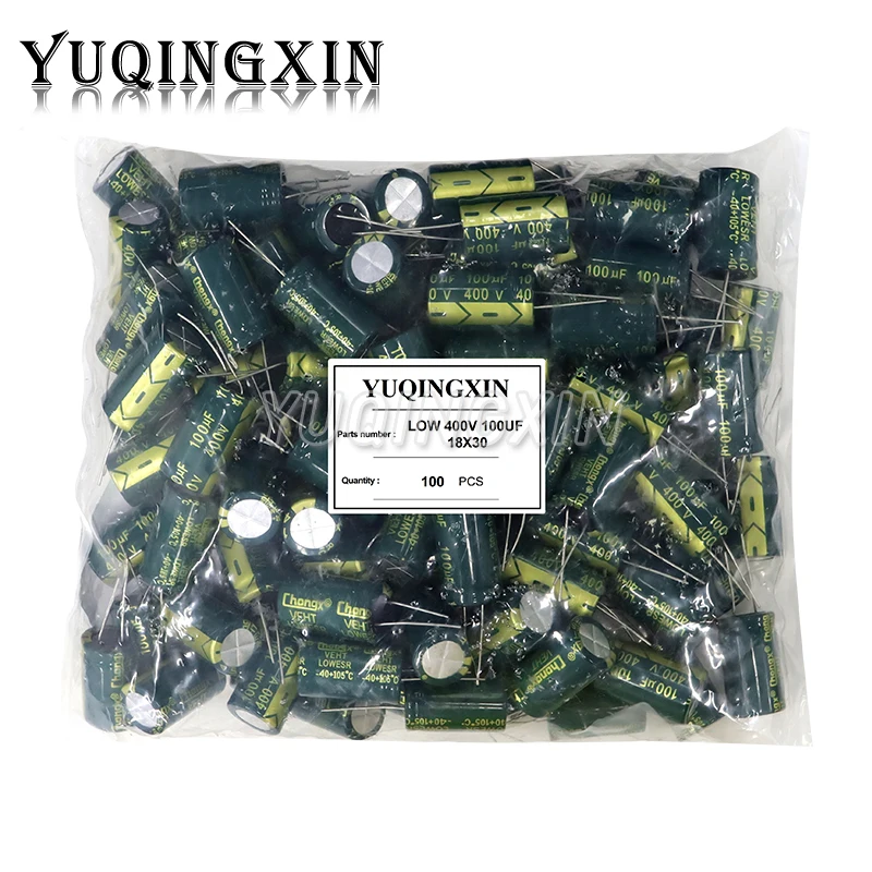 50-1000pcs 10V 16V 25V 35V 50V 400V High Frequency Low ESR Aluminum Capacitor 100UF 220UF 330UF 470UF 680UF 1000UF 2200UF 3300UF