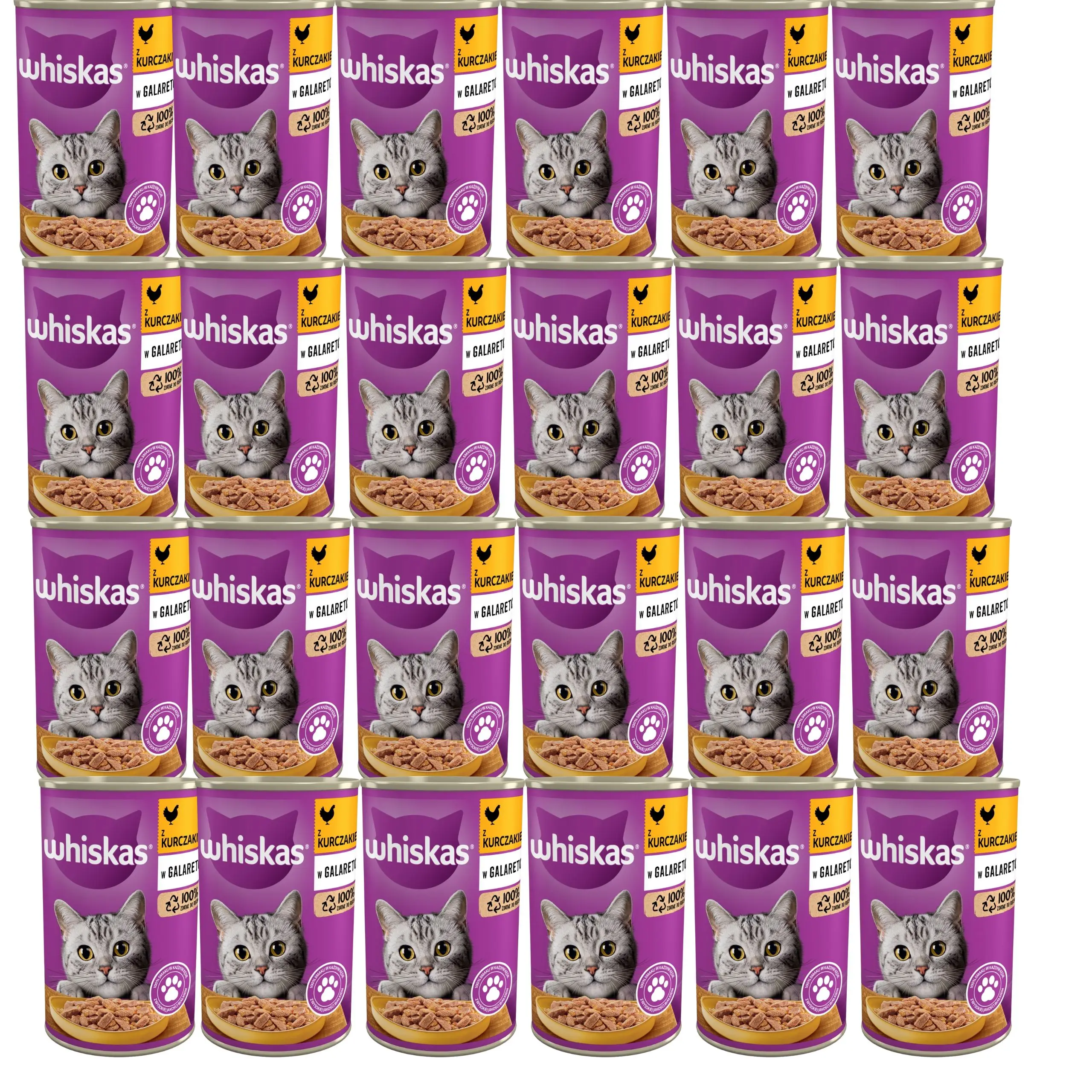 KARMA WHISKAS PULGADAS PARA ADULTOS EN GALARETCE set 24*400g