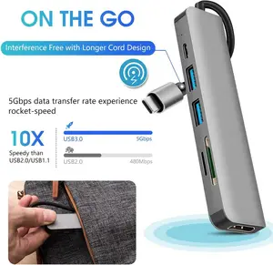 10 최고의 판매 USB C 허브 멀티 포트 어댑터 - №6