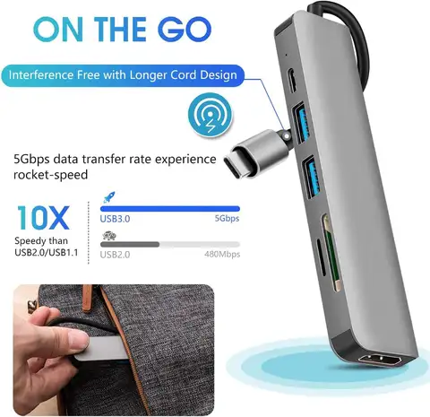 10 best sales यूएसबी मल्टीपल पोर्ट - №8