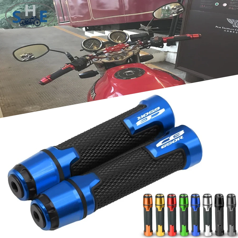 

2025 For CB650R CB650F cb650r cb650f 7/8'' Motorcycle Anti-Slip Handlebar Grips Rubber Handle grips Cover Hand Grips Protector