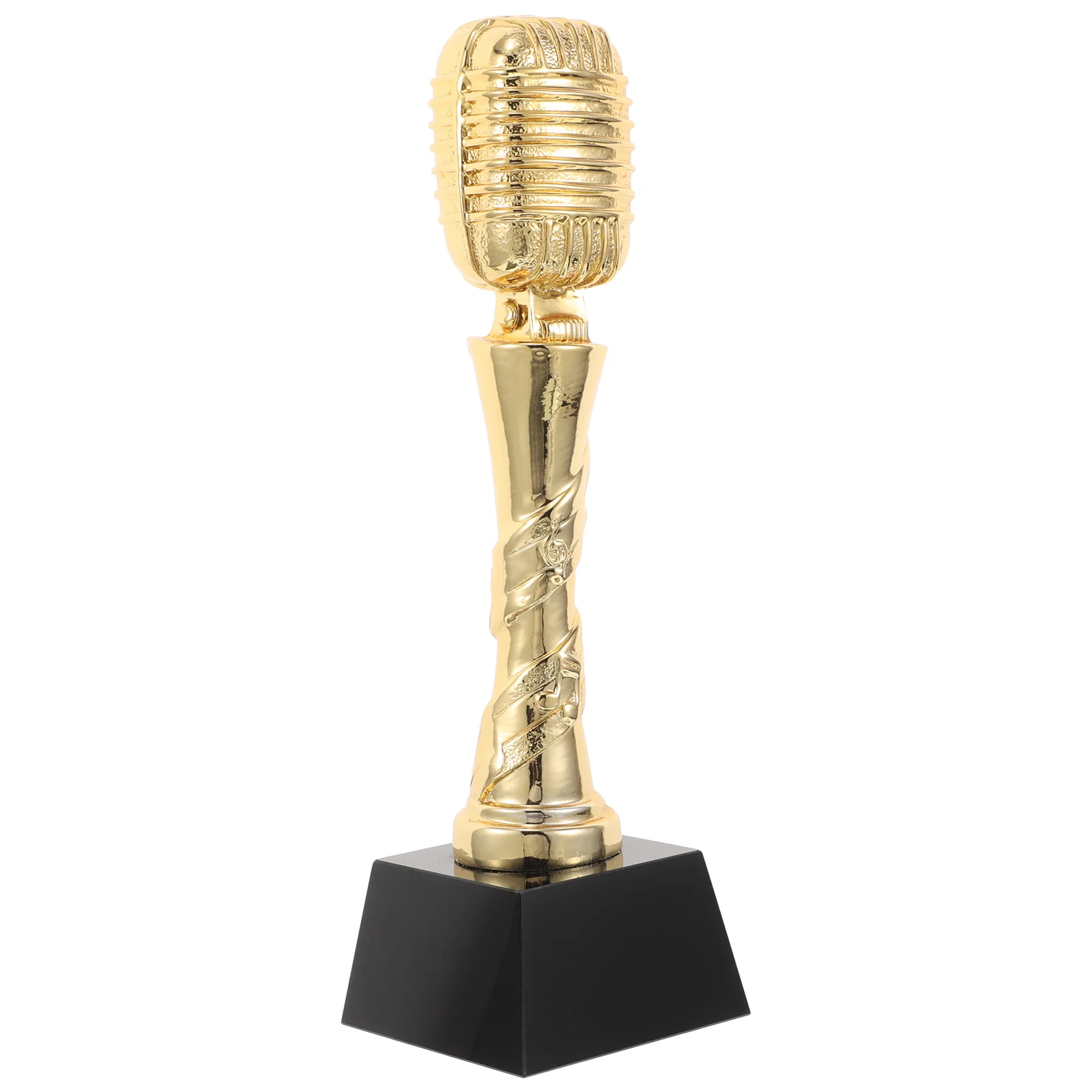 

Children's Singing Trophy Microphone Music Trophies Video Award Cheer Vintage Competition for Kids