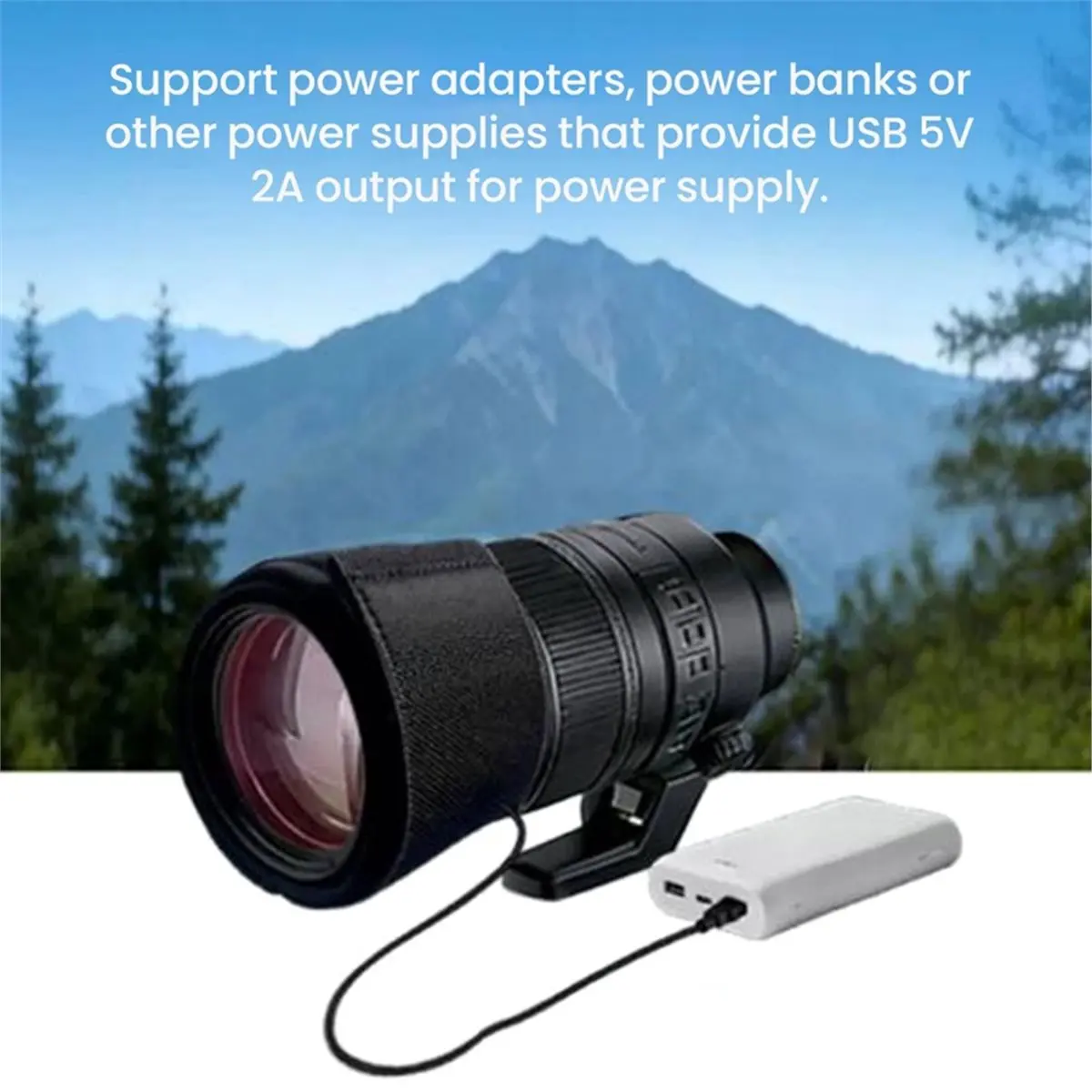 Adjustable DSLR Camera Lens Dew Heater Strip USB Lens Warmer Heater Photography Photo Temperature Control Dew Heater