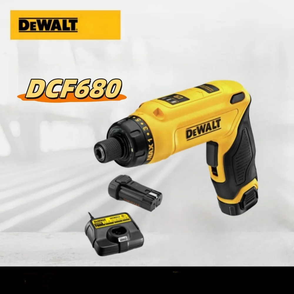 DEWALT DCF680 DCB080 Foldable Electric Screwdriver 7.2V Lithium Battery Household Gyroscopic Compact Mini Hand Drill Sets