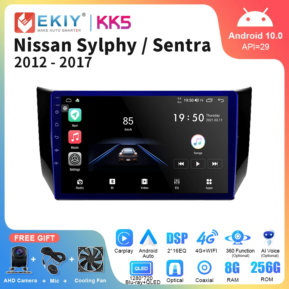 

EKIY KK5 Android Car Radio For Nissan Sylphy B17 Sentra 2012 - 2017 GPS Navigation Multimedia Video Player Stereo Carplay Auto