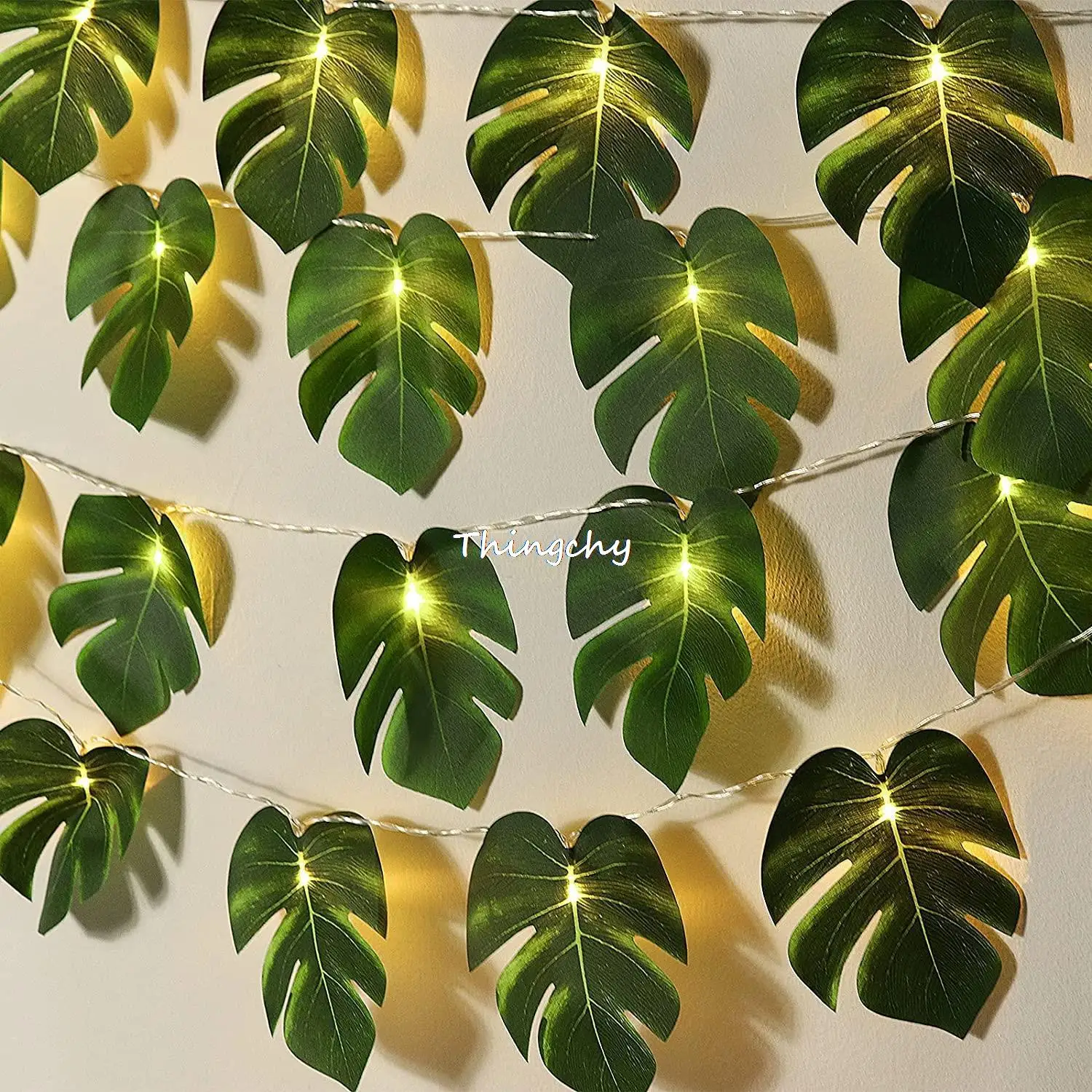 Fairy lights Turtle Leaves String Light Hawaii Tropic Party Fairy Garlands Lamp Jungle Safari Wedding Birthday Girl Rooms Decor