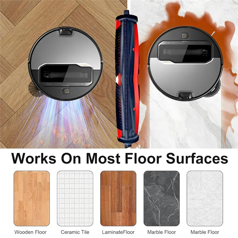 

ABVI-42PCS For Roborock Saros Z70 / G30 Space Vacuum Cleaner Replacement Parts Tricut Brush Side Brush Dust Bag Filters Mop Pad