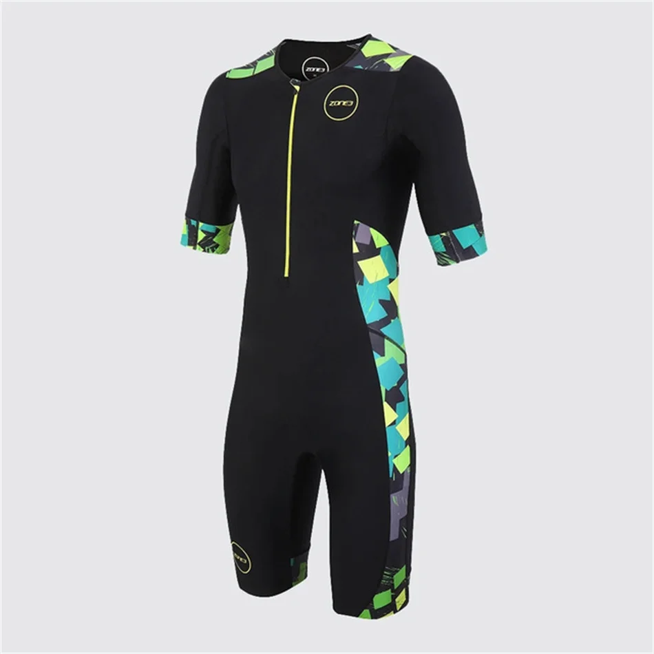 

2022 Zone3 Cycling Skinsuit Men Racing Short Sleeve Swiming Suit Aero Cycling Jersey Summer Mtb Tri Suit Bike Jumpsuit Triathlon