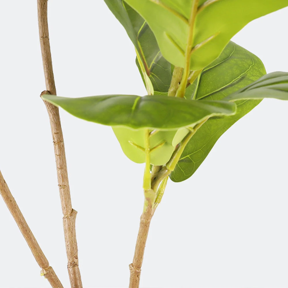 70-135cm Große Künstliche Geigenpflanzen, Künstlicher Ficus-Baum, Künstliche Palmenzweige, Plastik-Monstera-Pflanzen für Heim, Garten, Hochzeitsdekoration – Detail 10