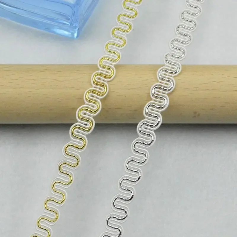 

5Meters/16.4Ft Each Pack New Lace Belt Clothing Accessories DIY Fabric Lace Dress Clothes High Quality Encrypted Medium Curved L