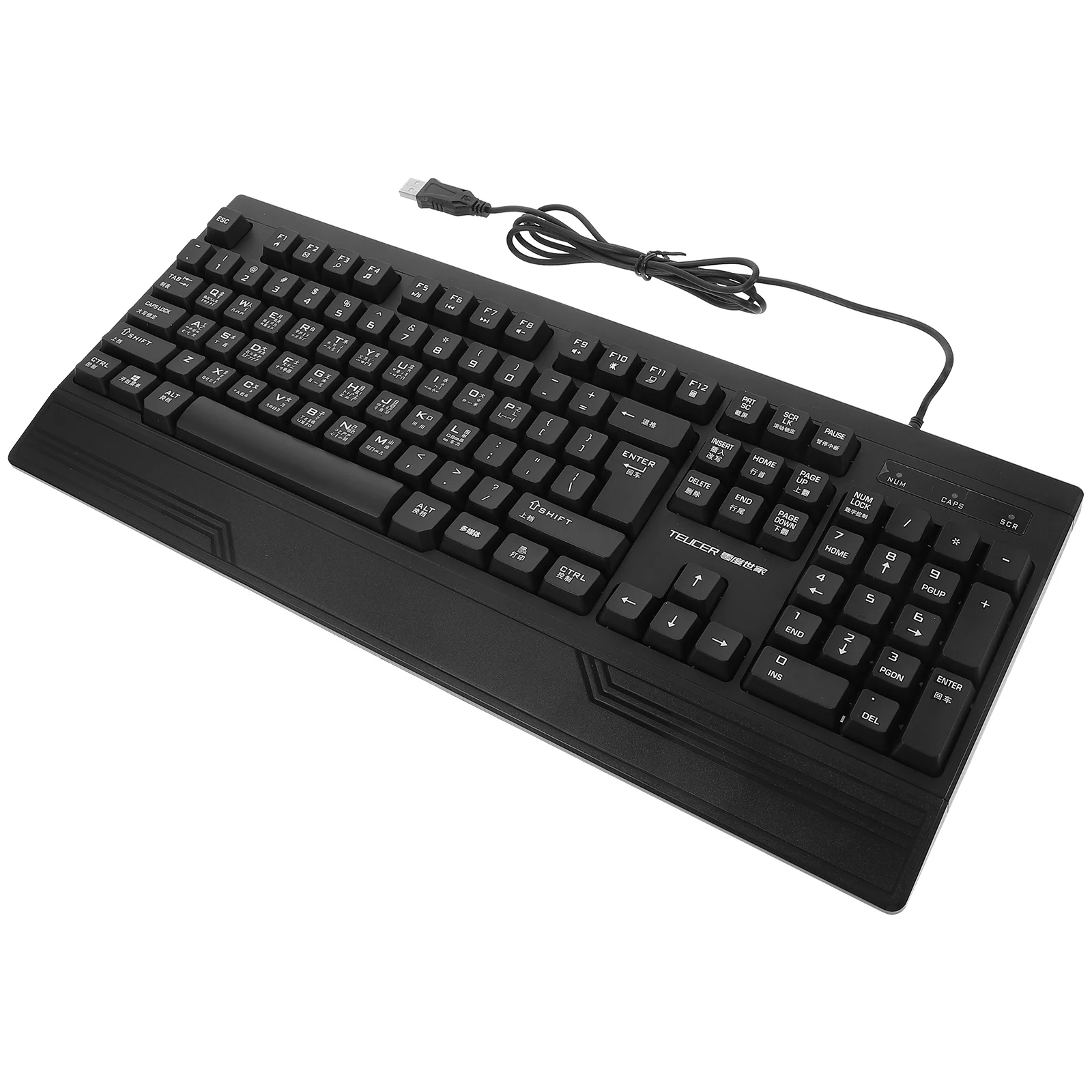

Wired Radical Keyboard with Number Pad for Computer Office Use Zhuyin USB Chinese ABS Gaming Compact Full Size
