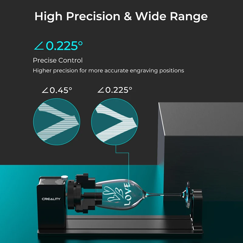 Imagem -02 - Creality-acessórios para Gravador a Laser Pro Kit em para Objetos Cilíndricos Gravação a Laser e Outras Máquinas Falcão