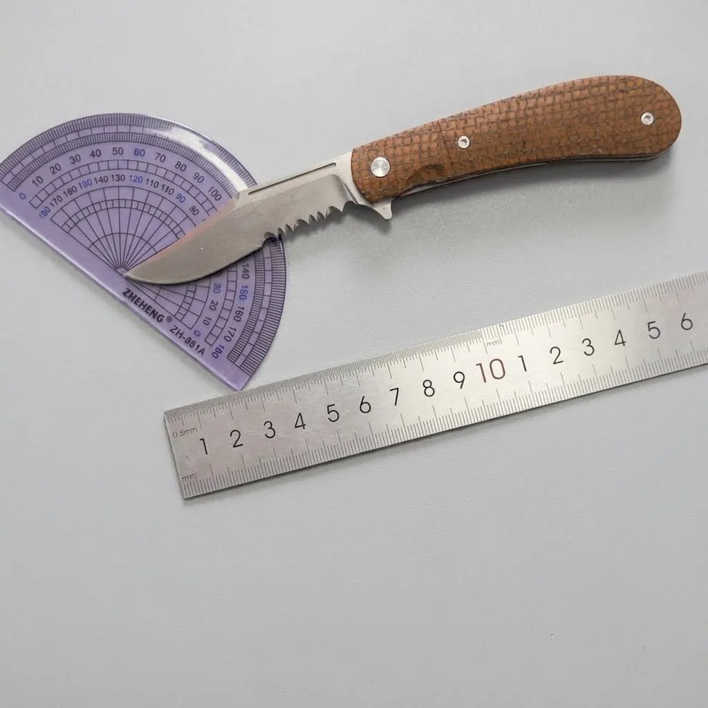Max Sao Custom knife：F-Lanny2026 Folding Knife—CPM 20CV Satin Finish Blade, Titanium Alloy Liners, Outdoor EDC Camping Tool