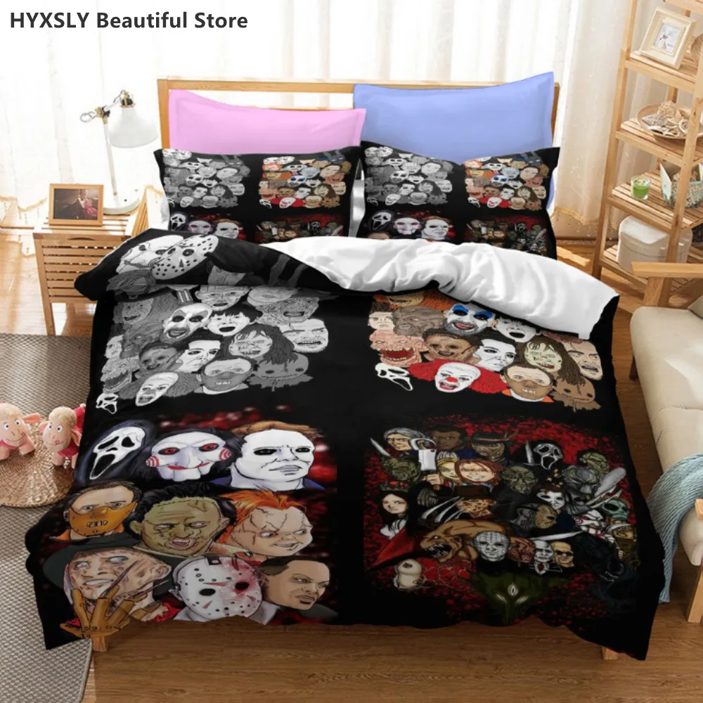 Cult of Chucky Horror Movie 3D Duvet Cover Bedding Set Comforter Linen Pillowcases Gift Home Decor Single Double Twin King Queen