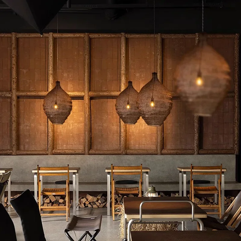 SANDYHA moderne minimalistische hanglampen gaas ontwerp restaurant kroonluchters voor woonkamer slaapkamer bedlampje woondecoratie