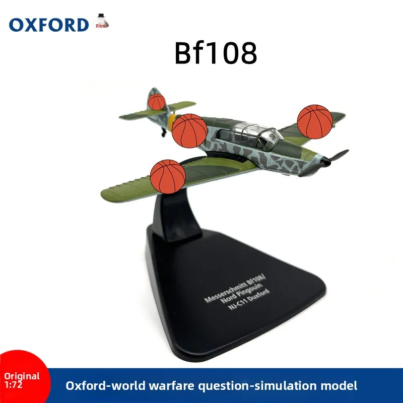 

Литой под давлением OXFORD масштаб 1:72 самолет Второй мировой войны Bf108 истребитель статическая модель из сплава Коллекционная игрушка в подарок сувенир дисплей орнамент