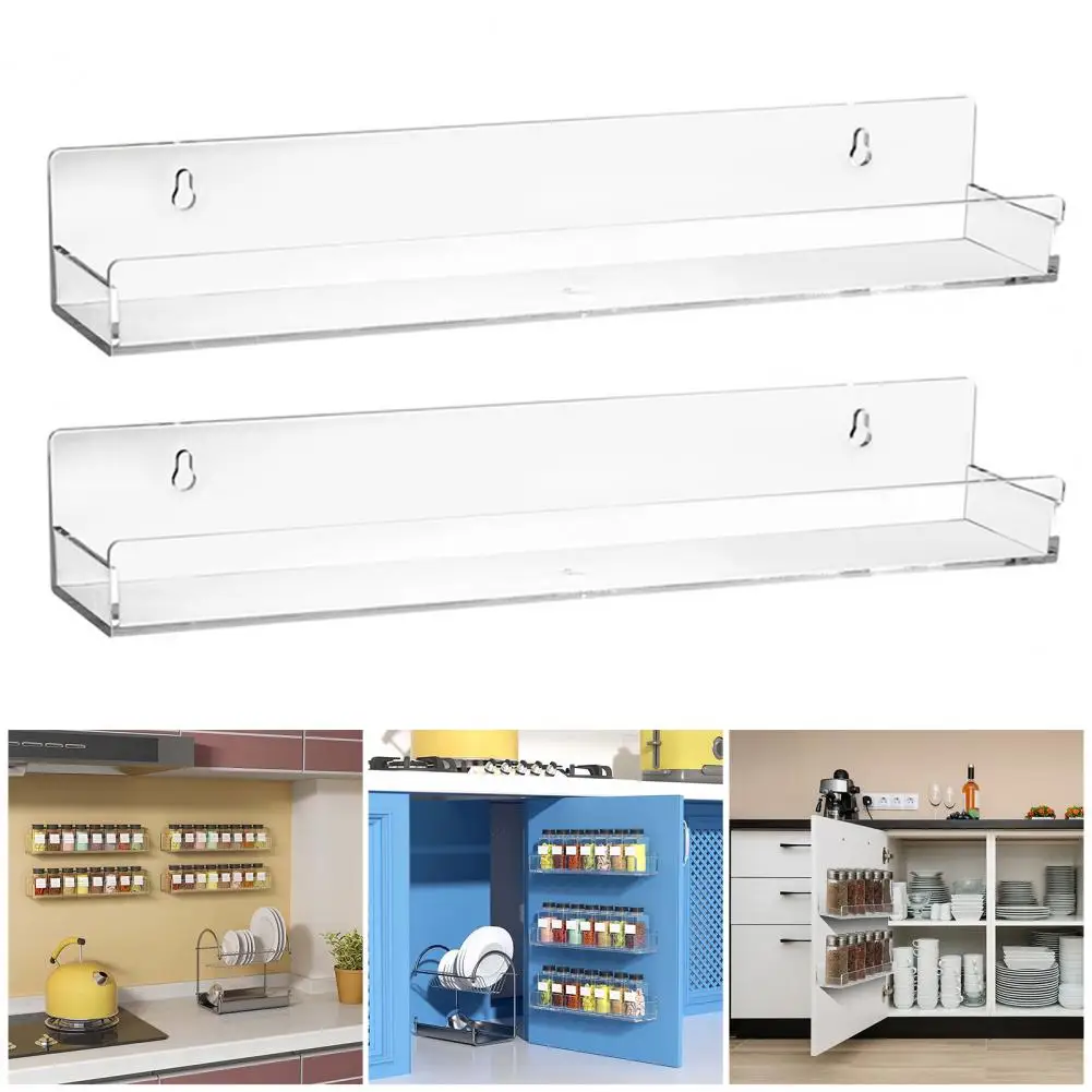 

Acrylic Spice Rack Food Room Acrylic Spice Racks Easy Access Organization for Kitchen Cabinets Pantry Doors Shelves