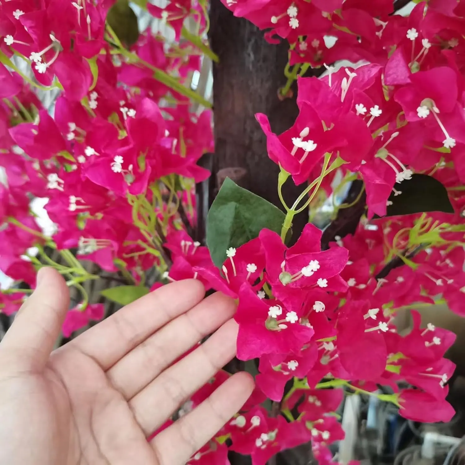 Large Pink Artificial Bougainvillea Tree Artificial Tree for Landscape and Venue Decoration - Indoor Outdoor Use