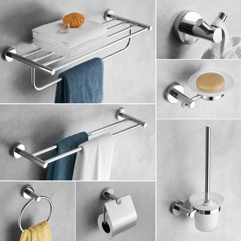

Sison bathroom, simple 304 stainless steel towel rack, bathroom rack, bathroom hanging towel hardware pendant