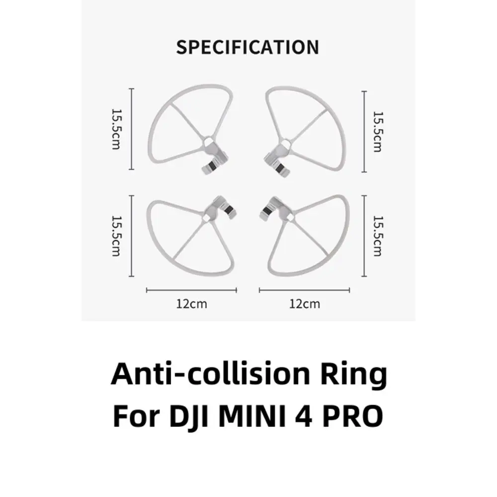 Drone Anti-collision Ring For DJI MINI 4 PRO Accessories Drone Protective Fitting Propeller Protection Cover Lightweight Guard