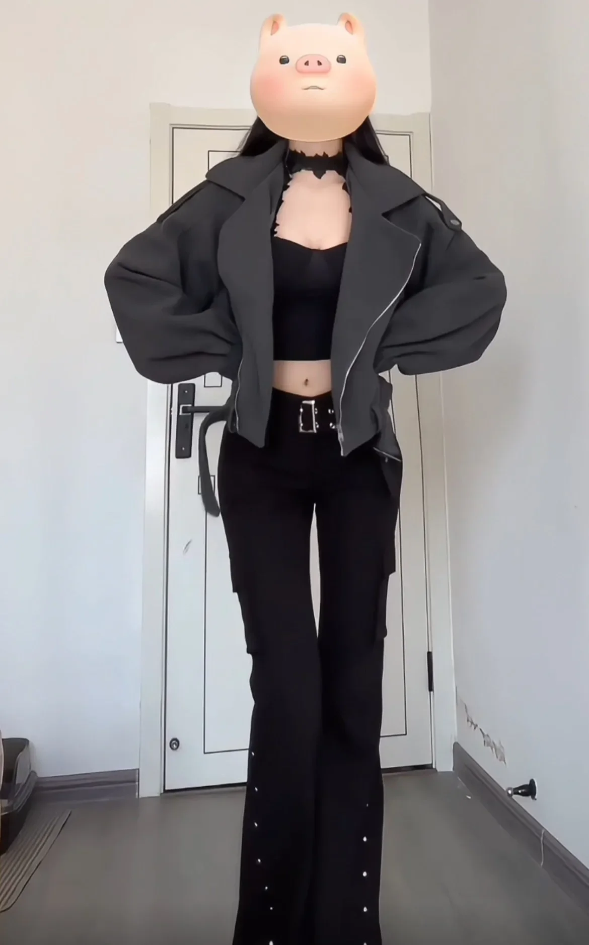 Jean évasé pour femmes, Design rétro américain à rivets noirs avec ceinture, taille basse, pantalon en Denim Y2k Harajuku, Streetwear gothique, bas de cloche