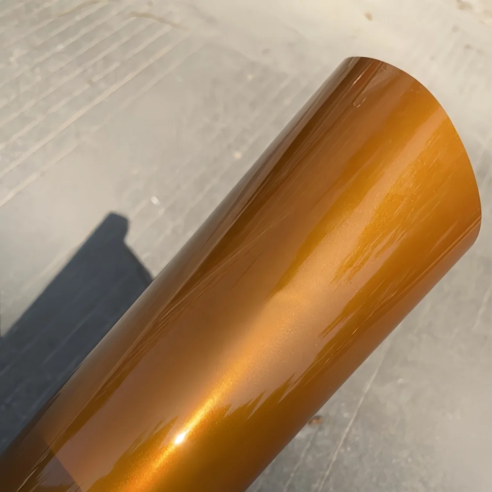 

ТПУ супер глянцевая металлическая пленка Madeira золотого цвета PPF автомобильная пленка виниловая наклейка для кузова самовосстанавливающаяся защита от царапин изменение цвета