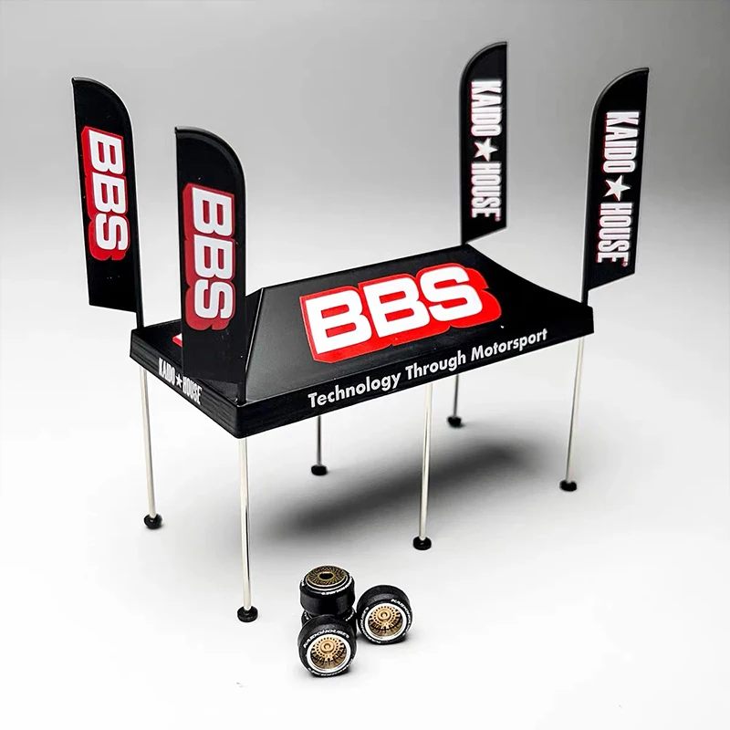 

Kaido House MINIGT 1:64 BBS Tent V1Diorama KHMG 199 Литая под давлением модель автомобиля