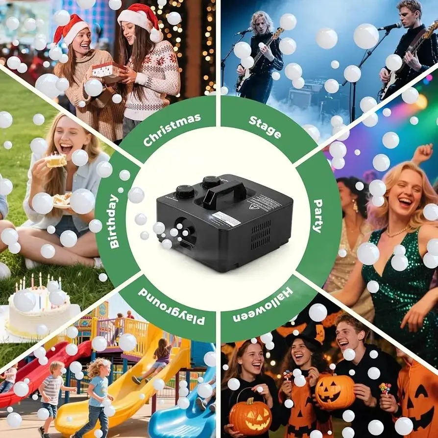 Fog Bubble Machine Portable Smoke Bubble Machine  for Indoor Outdoor Party Wedding Birthday Photograph Christmas Halloween toys