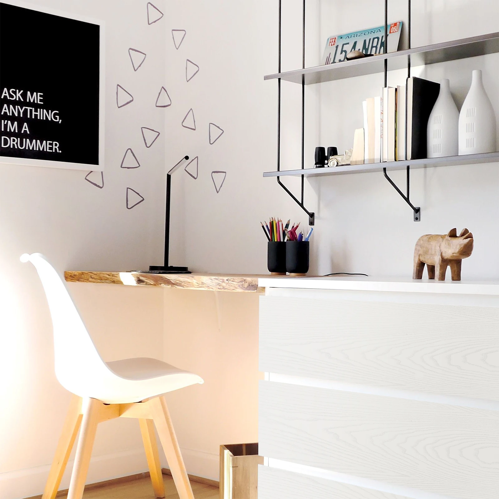 

Solid Color Wallpaper Self Adhesive PVC Peel Stick Waterproof Thickened Easy Cut Wall Sticker Decorative for Home Office Matte