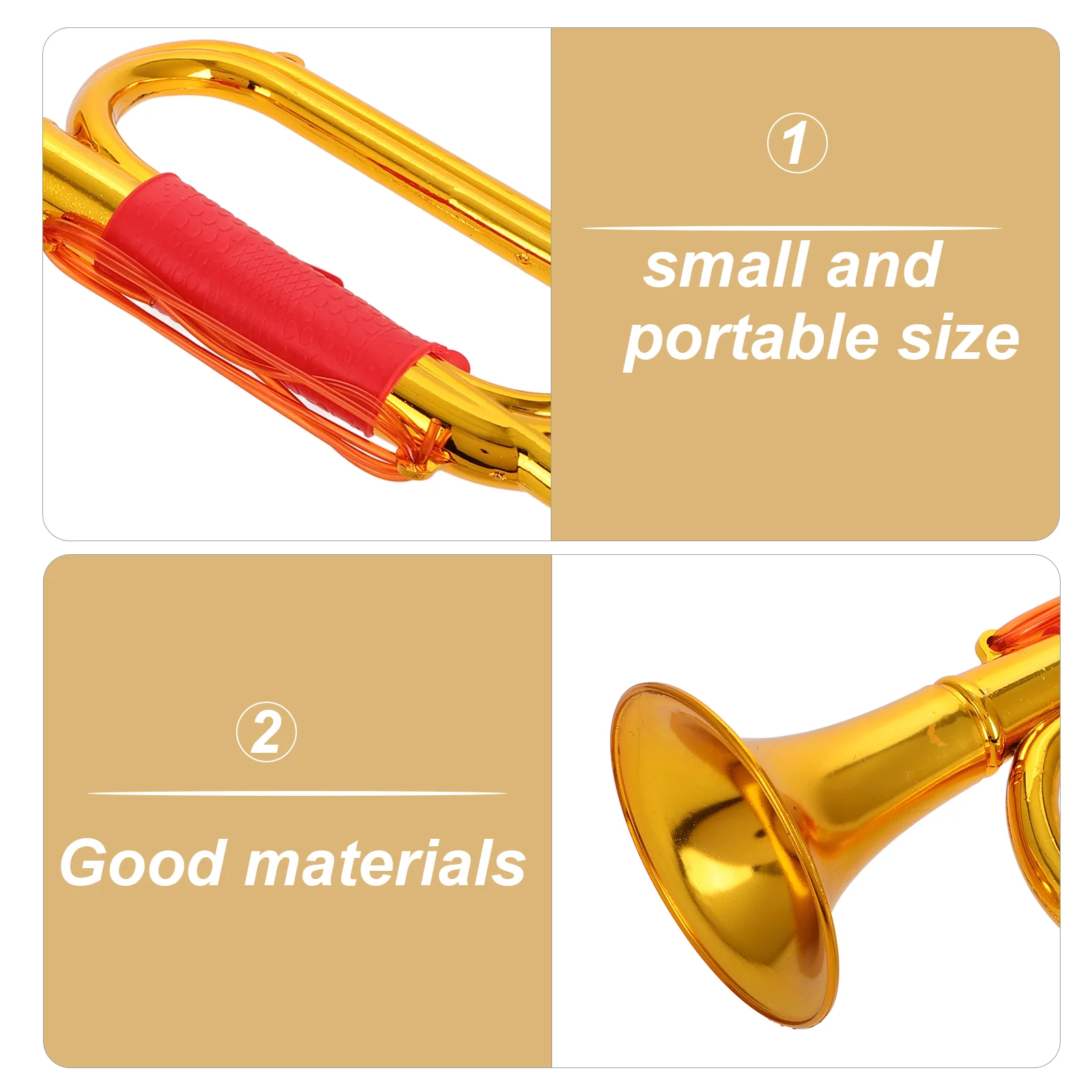 Plastic Bugle Toy Toddlers Instrument Kids Trumpet Bugle Horn Toy Children Early Education Musical Tool Stage Performance Prop