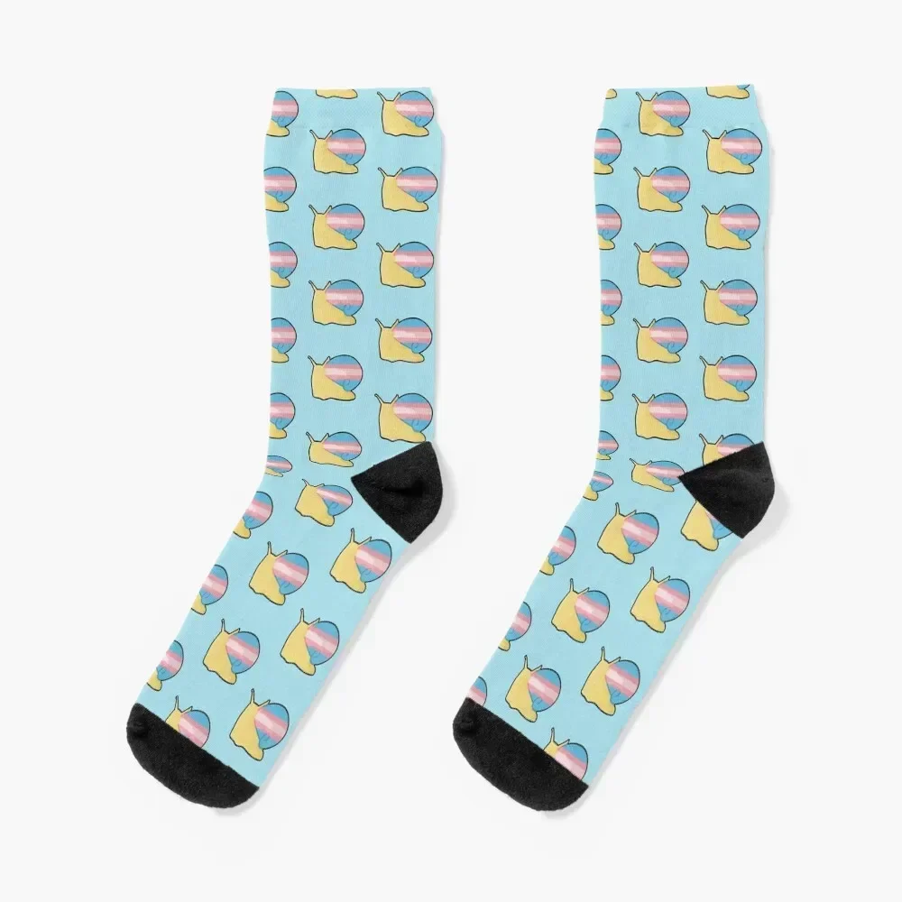 Transgender snail pride Socks with print Run Socks Men Women's