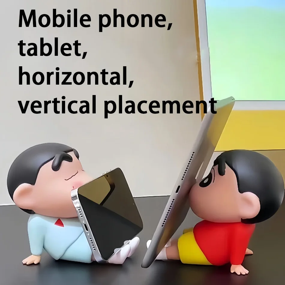Kawaii Crayon Shin-Chan Boochan Telefon Halter Desktop Anime Ornamente Fernsehen Cartoon Telefon Unterstützung Nette Puppe Mädchen Geschenke – Detail 3