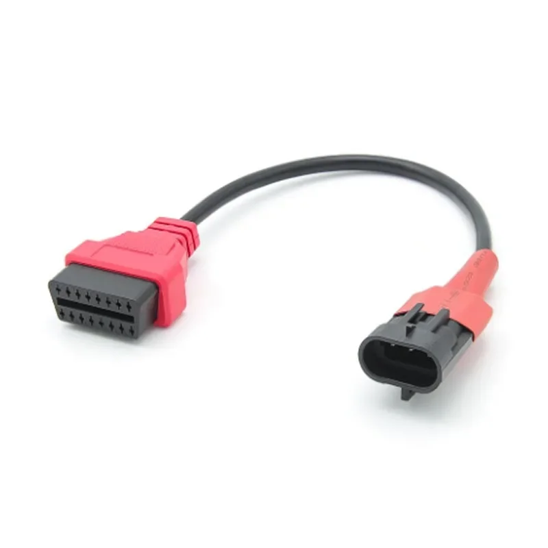 3P To 16p Wire for MOTO 3Pin To OBD 16 Pin Adapter Motorcycle OBD Diagnostic Cable for SYM 3 PIN OBD2 Connector for SANYANG Moto