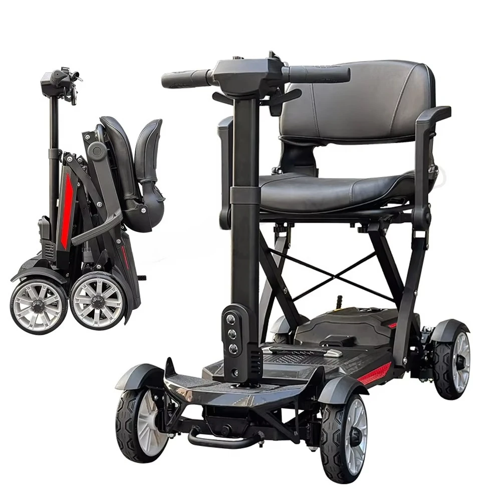 

Ultralight 4 Wheel Auto Folding Mobility Scooter Electric Folding Mobility Scooter For Seniors and Elderly