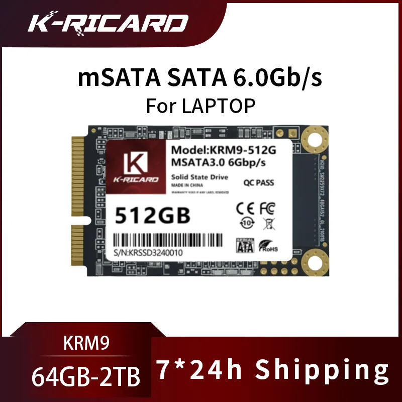 محرك الأقراص الصلبة الداخلي K-ricard عالي السرعة MSATA SSD HDD لترقية النظام - محرك الأقراص الصلبة 240 جيجابايت 128 جيجابايت 256 جيجابايت 512 جيجابايت #1