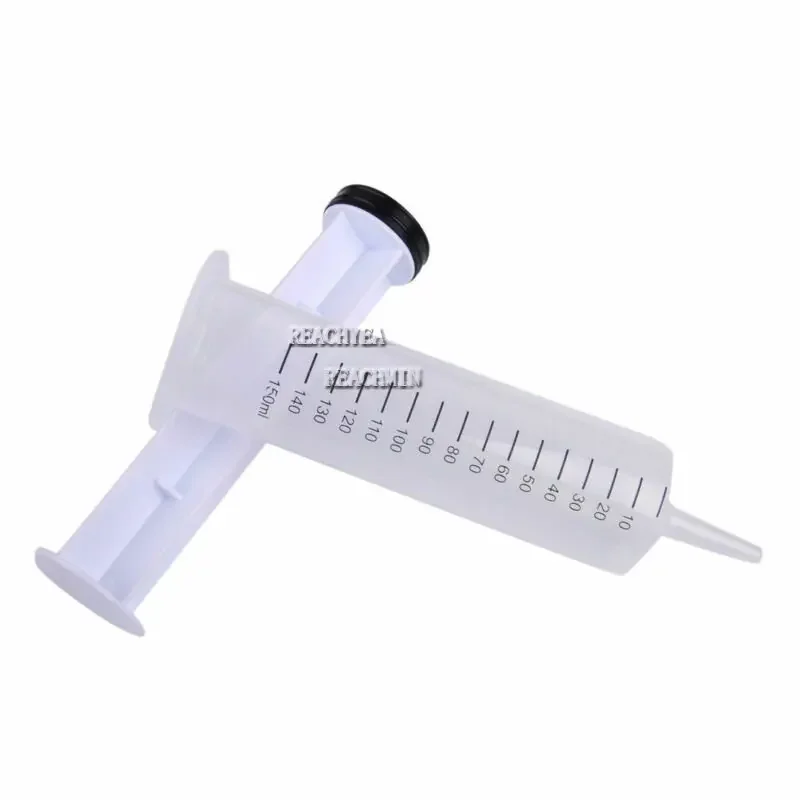 1 Set 150ml Clear Large Syringe Plastic Large Disposable Syringe Feeding Inlet Pump Oil with 1m Soft Tube For Injectors Ink kit