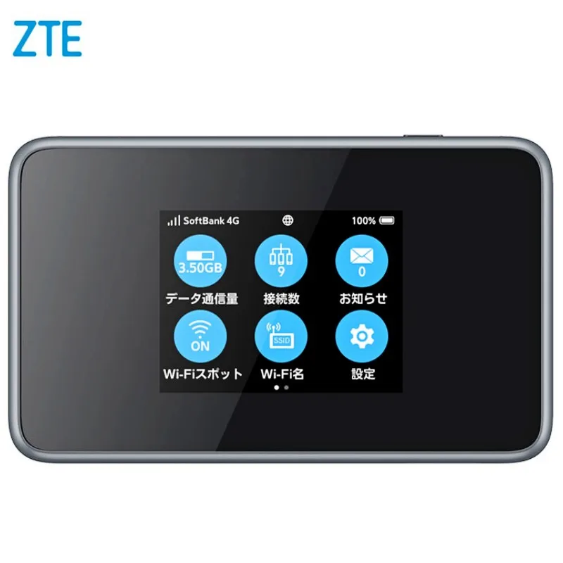 Unlocked ZTE 802ZT 4G 988Mbps LTE Hotspot 4G Bands 1/2/3/4/8/11/12/17/28/41/42 Sim Router Mobile WiFi