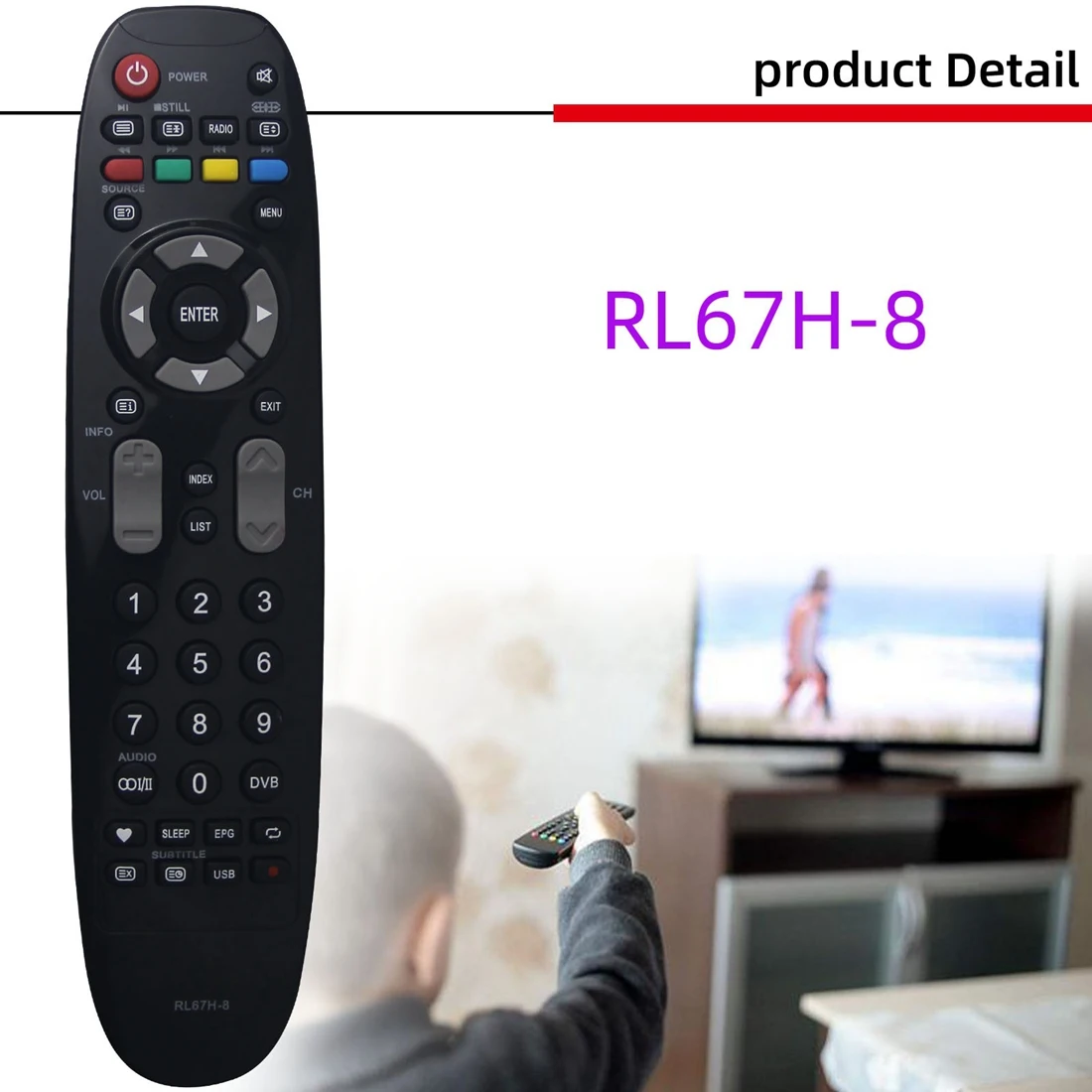 Mando a distancia para televisor Changhong, Control remoto para televisión RL67H-8, Taba, LC32HA3, LED50C2000H, LED50C2000IS, LED29B1000S