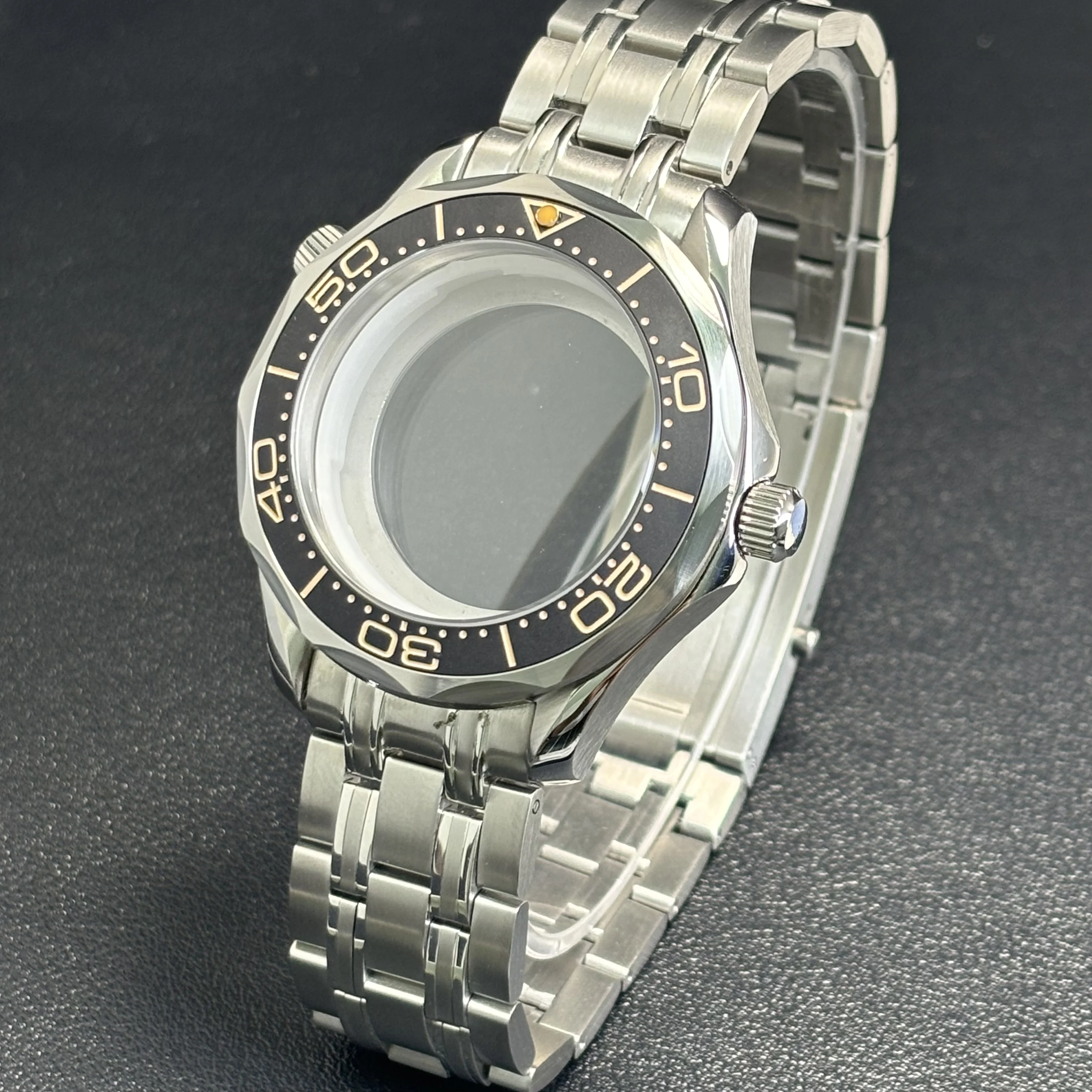 42mm Case Seamaster 300 High Quality NH35 Case Bezel for NH35 Automatic Movement Waterproof Watch Case Fit NH35 NH36 image 3