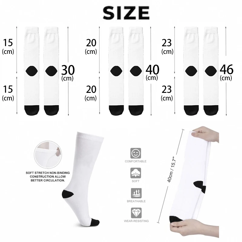 Mode lässig benutzer definierte Gesicht Socken 3D-Druck benutzer definierte Text plus Ihr Foto Logo Baumwolle lange Socken Neuheit personal isierte Geschenk Socken