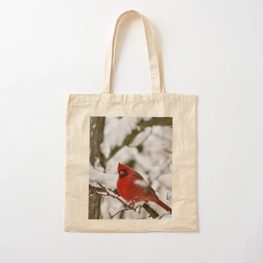 

Winter Cardinal 2 Tote Bag sac pour femme foldable reusable bag Women bags Canvas bag for women Canvas Tote
