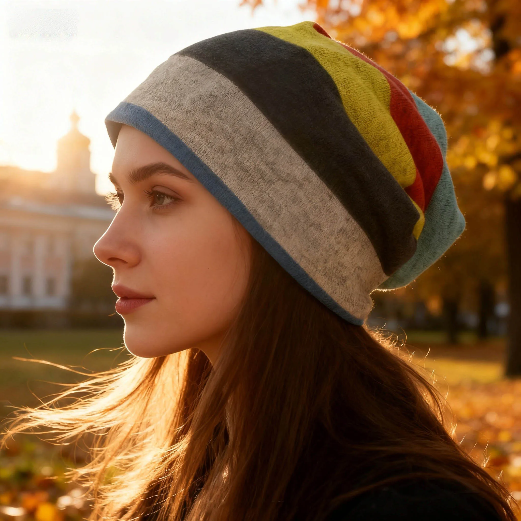 Gorros de doble uso para hombre y mujer, gorros holgados suaves para otoño y primavera, gorros cálidos para quimio, bufanda fina para chica, pérdida de Alopecia femenina HT228