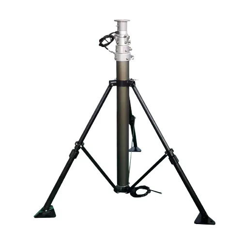 Pneumatic Aluminum Alloy Tube Telescopic Mast Lift 3m 4m 5m 6m for LED Light